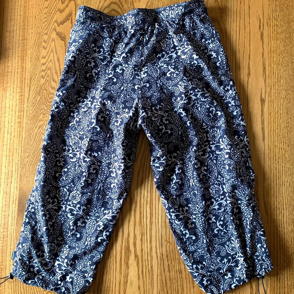 "Prana" Patterned Biking Capris, Euc, Large - image 4